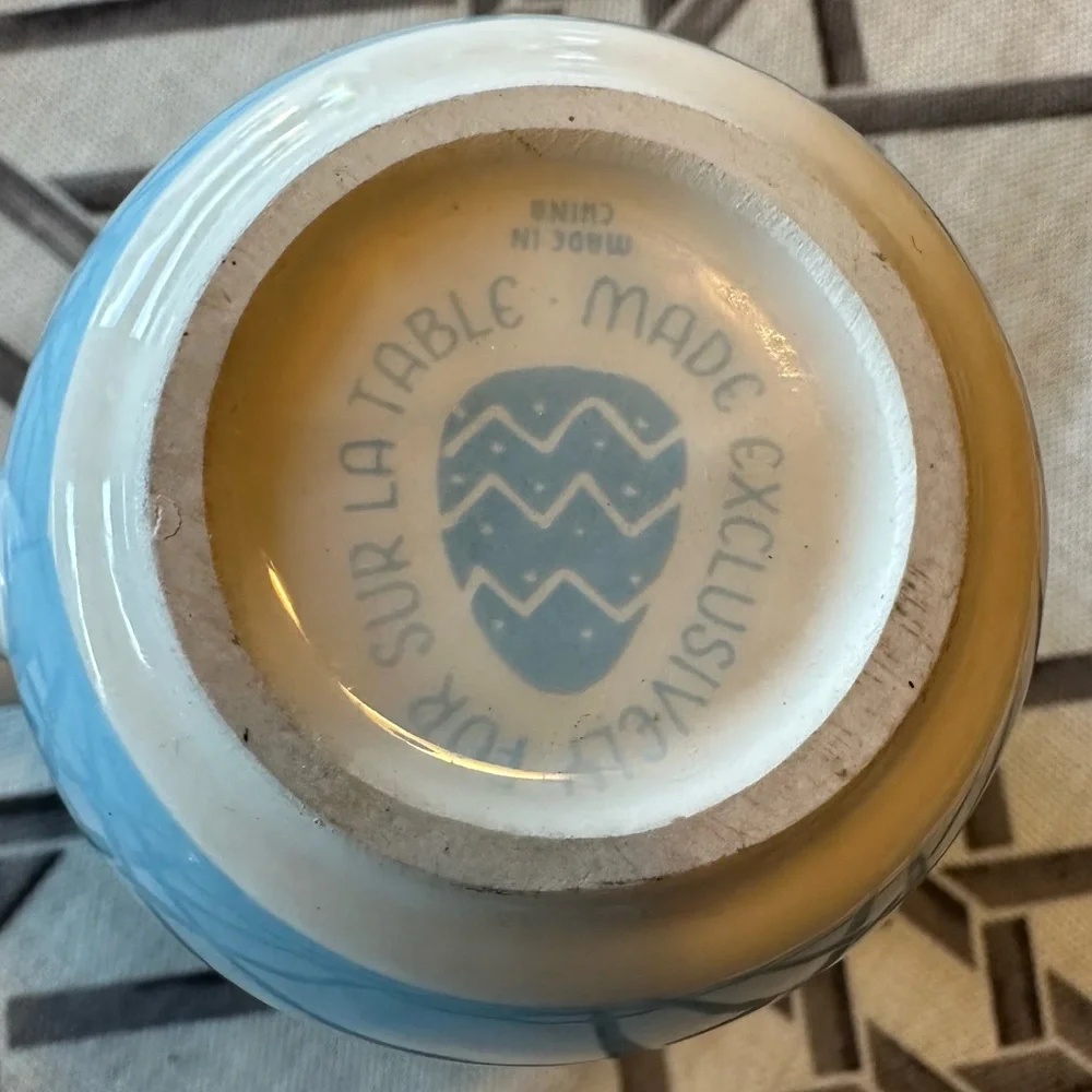 Sur La Table Blue Chick Mug